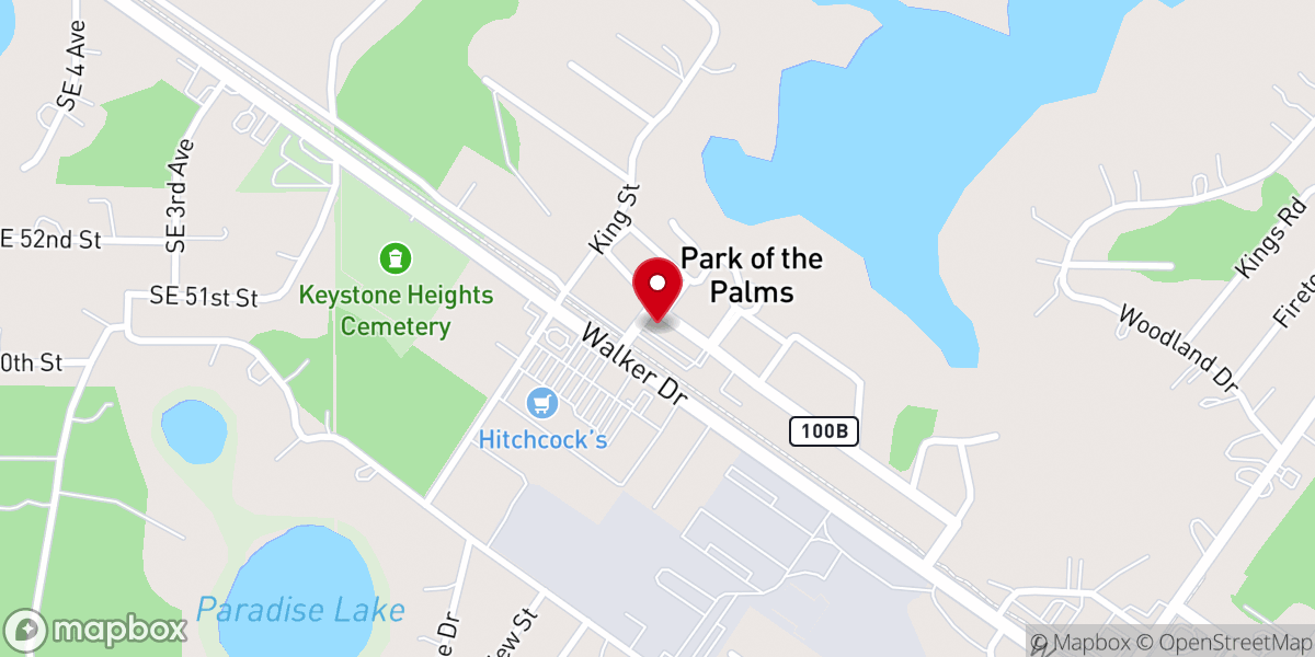 Map showing location of Cross Point Church