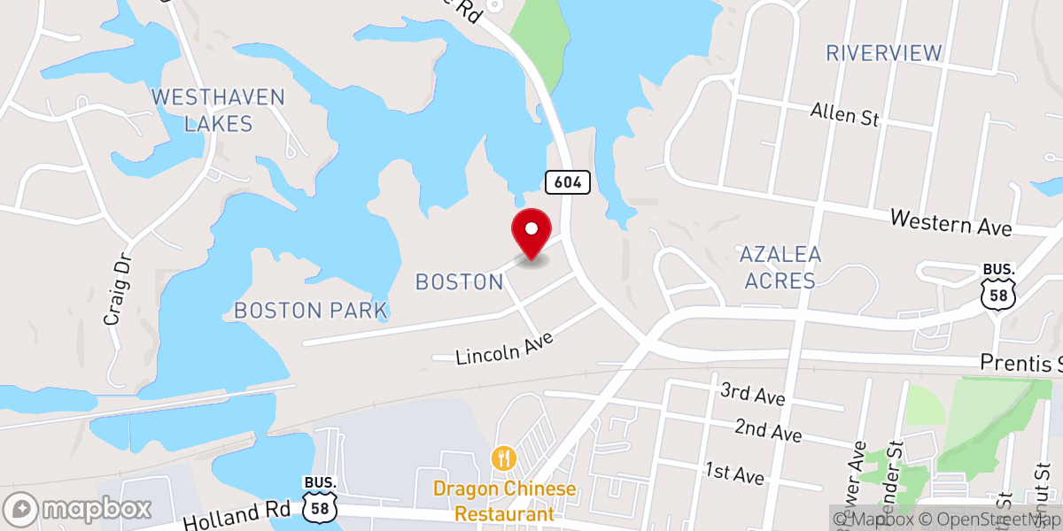 Map showing location of St Marks AME Zion Church