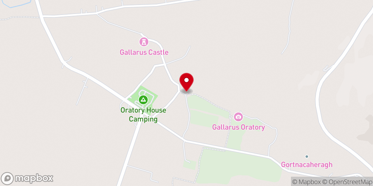 Map showing location of Gallarus Oratory Visitor Centre