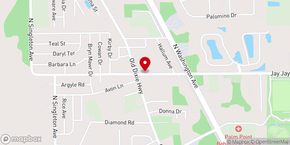 Map showing location of First Christian Church