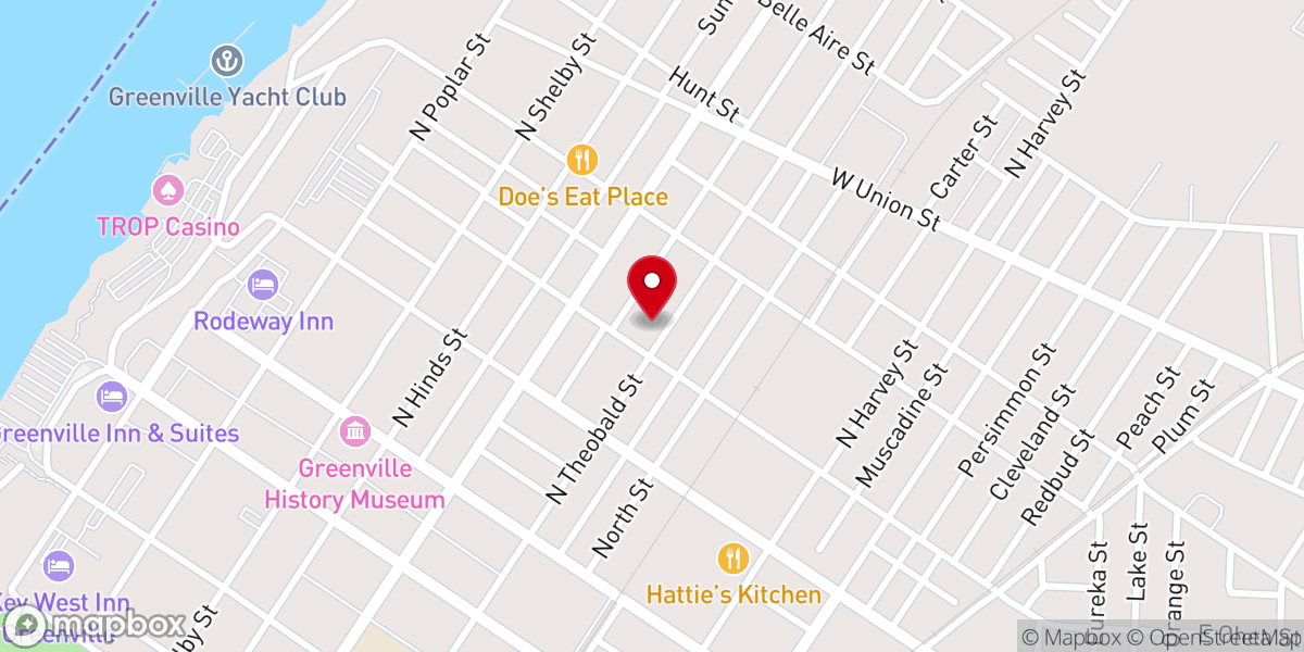 Map showing location of Church of the Redeemer Episcopal Church