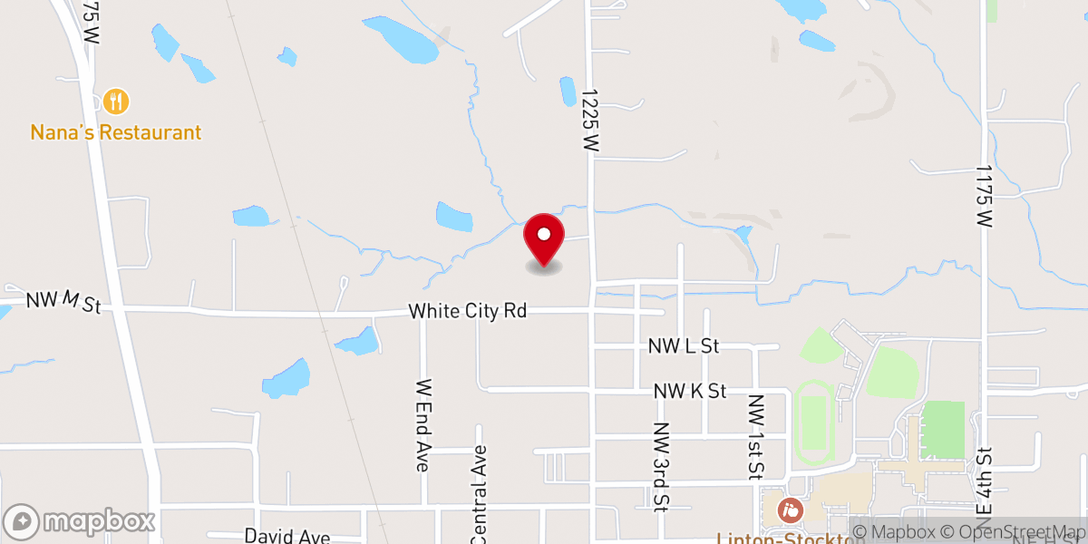 Map showing location of New Covenant Full Gospel Worship Center Inc