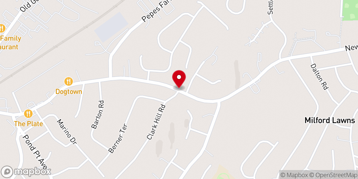 Map showing location of Berean Assembly of God Church