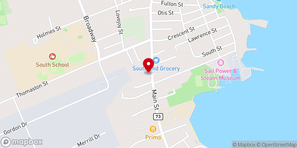 Map showing location of Harbor Light Church