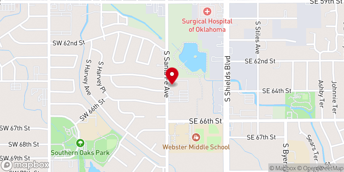 Map showing location of Wilmont Place Baptist Church