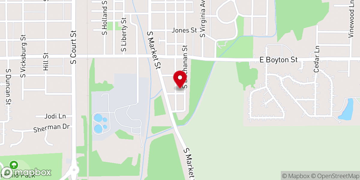 Map showing location of Messiah Christian Church
