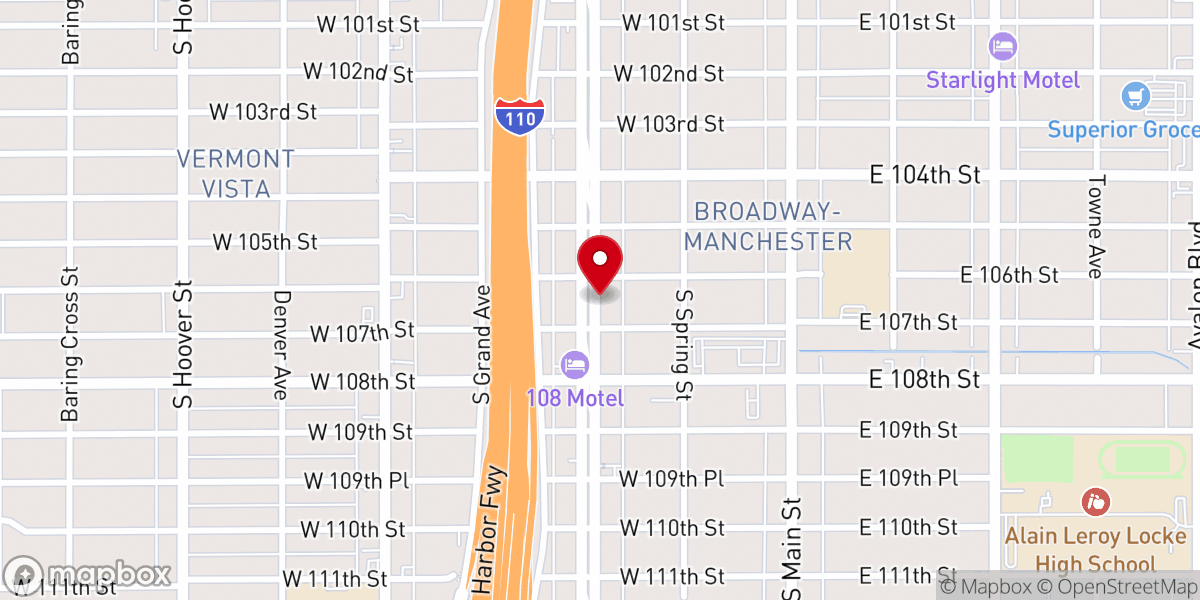 Map showing location of Church of Eternal Salvation