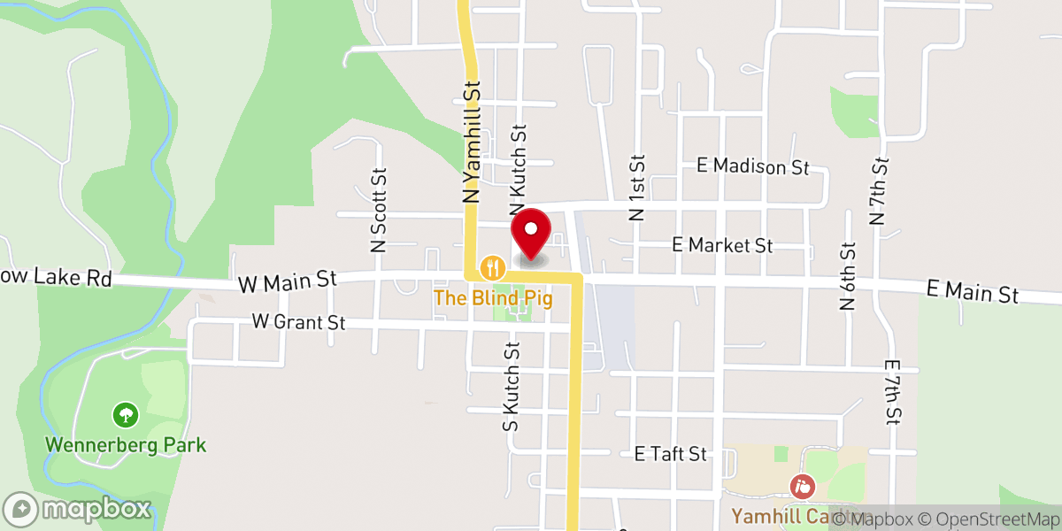 Map showing location of Springhill Community Church
