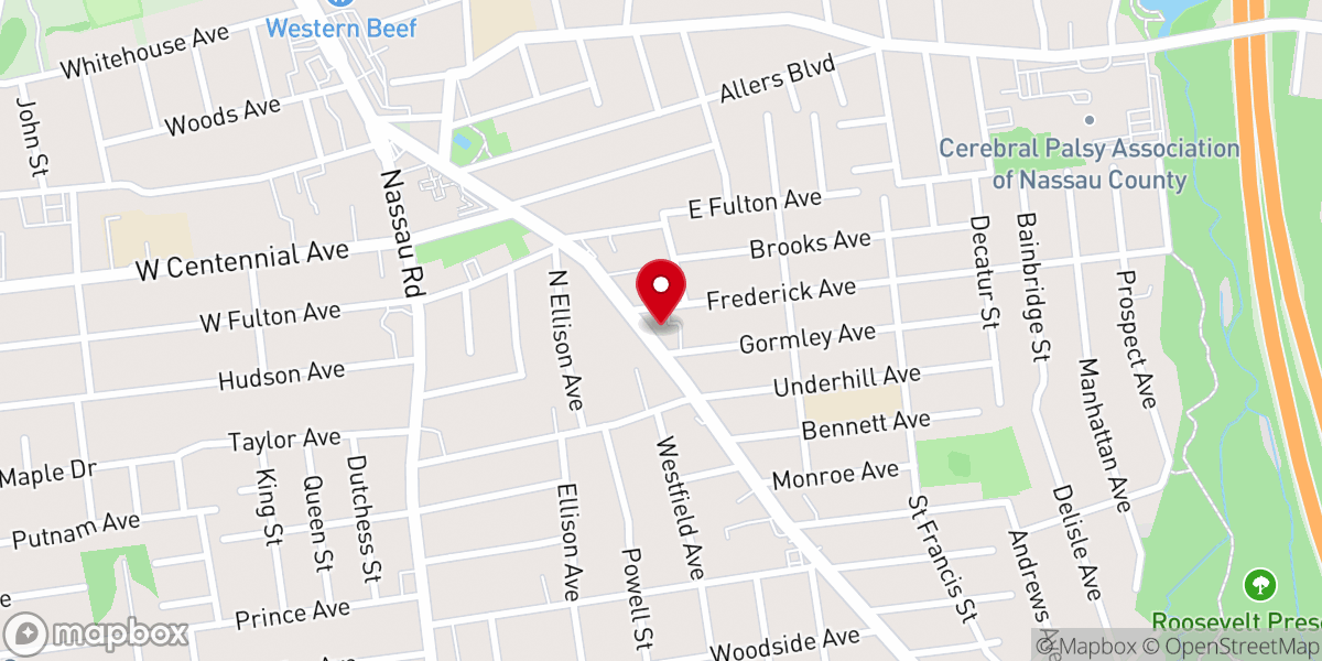 Map showing location of Memorial Presbyterian Church
