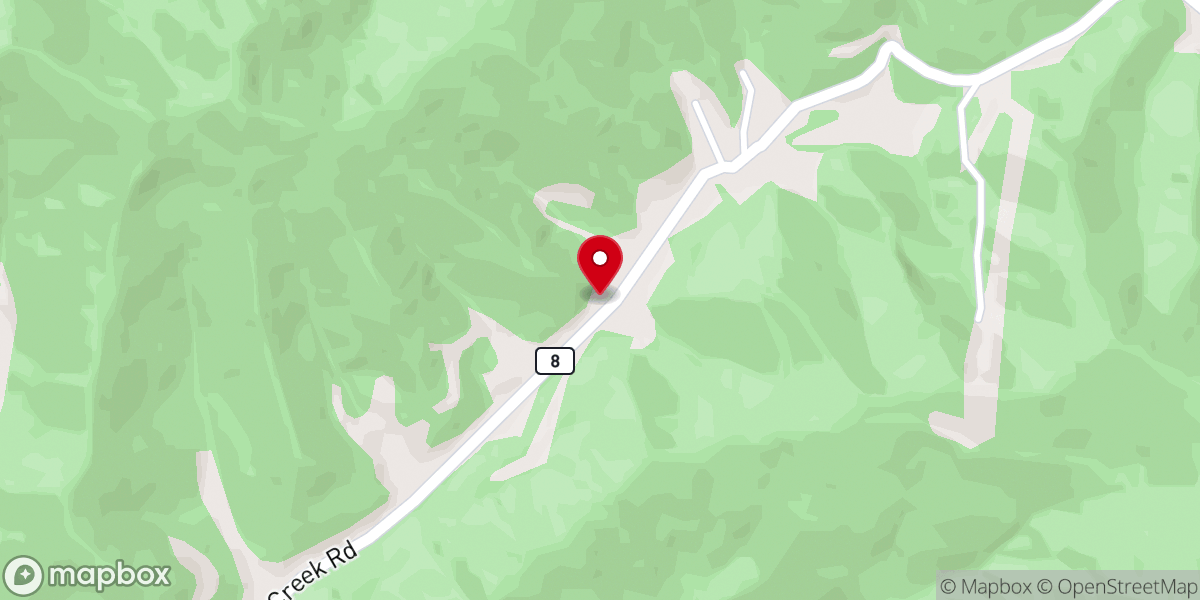 Map showing location of Mill Creek Church of God