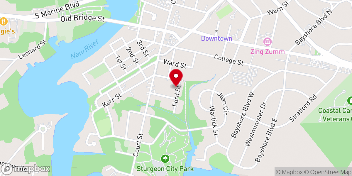 Map showing location of Mt. Sinai Holy Church