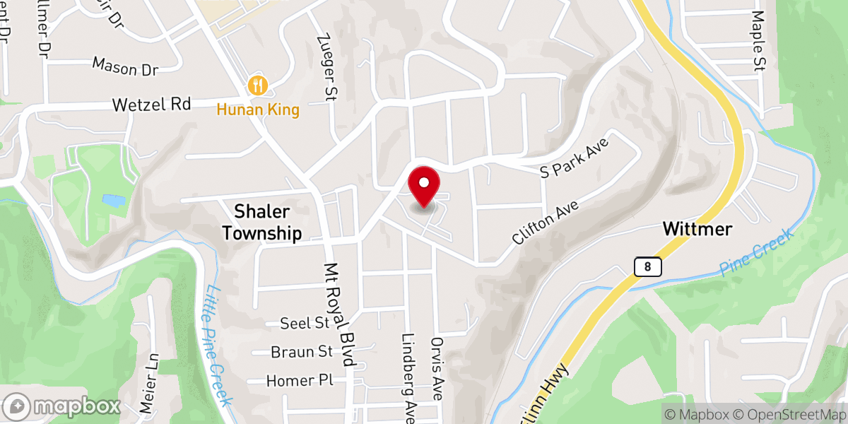 Map showing location of Glenshaw Presbyterian Childcare