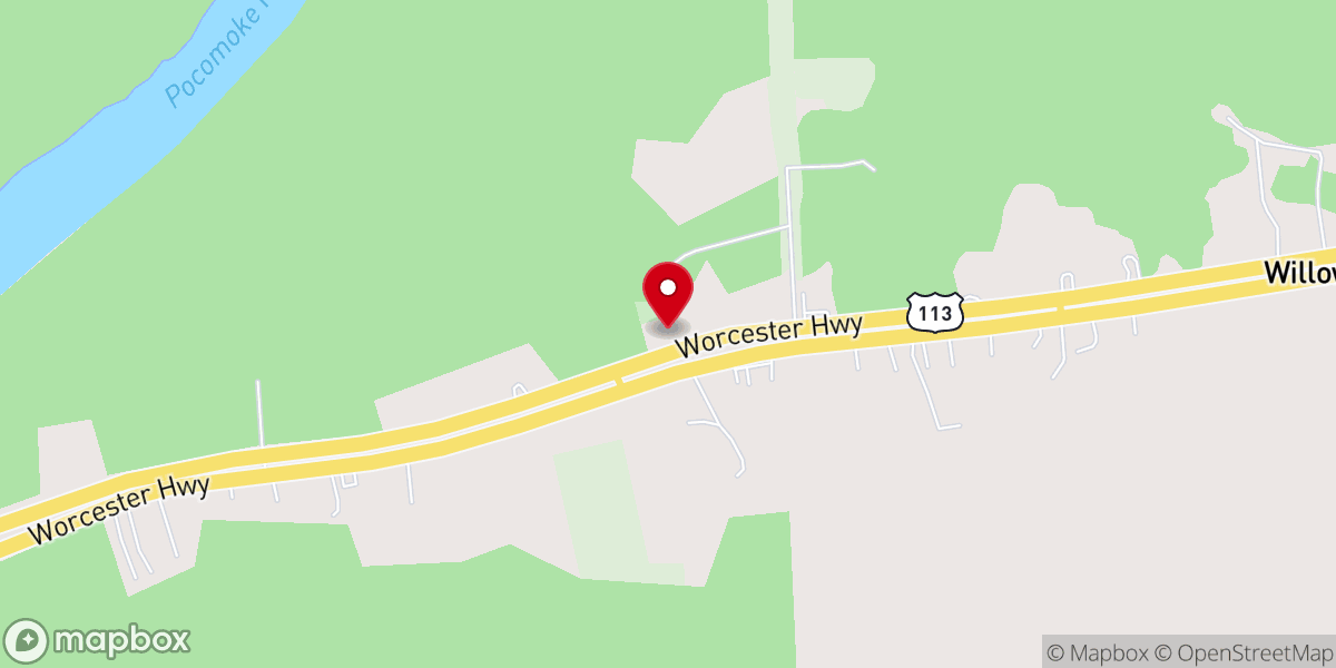 Map showing location of Union Church