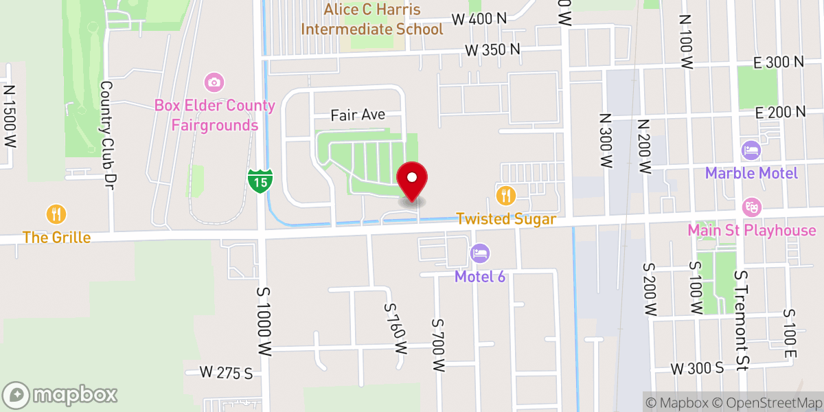 Map showing location of J. Brian's Smokehouse