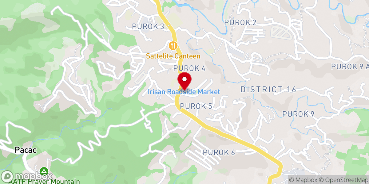 Map showing location of St. Joseph, Husband of Mary Parish Church - Irisan, Baguio City, Benguet (Diocese of Baguio)
