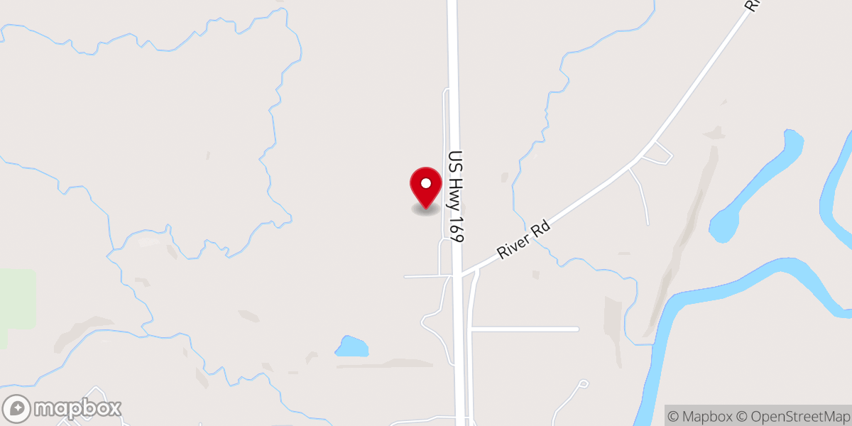 Map showing location of Algona Evangelical Free Church