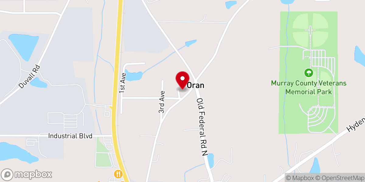 Map showing location of Lakeview Church