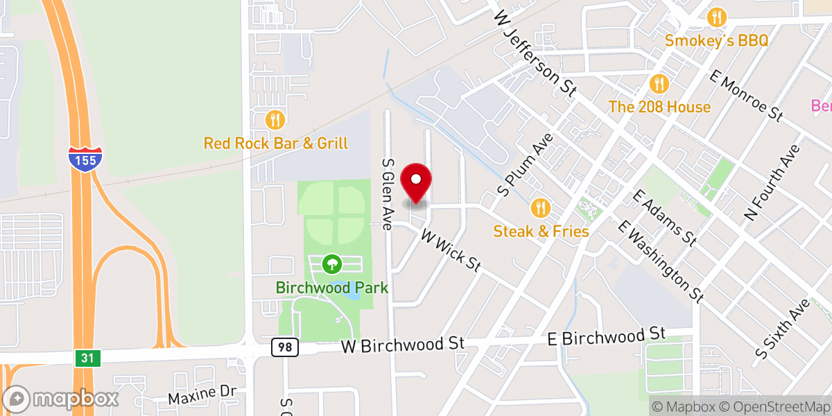 Map showing location of Oasis Church