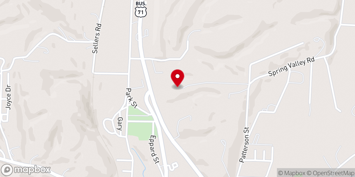 Map showing location of Grace-Life Church