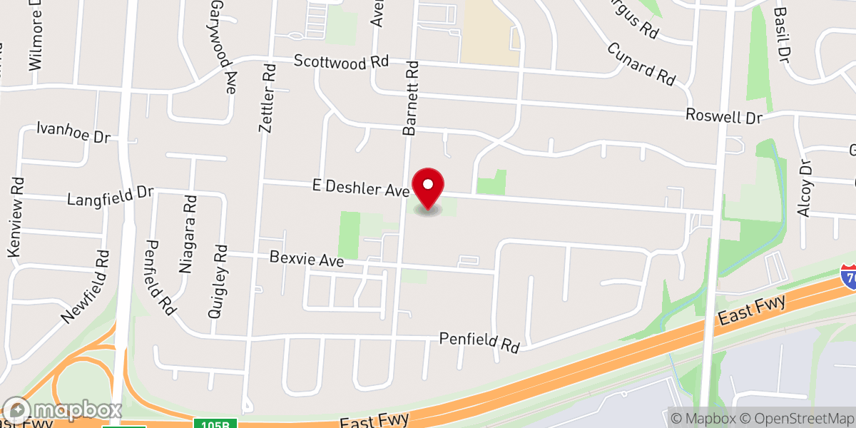 Map showing location of Wings of Victory Church