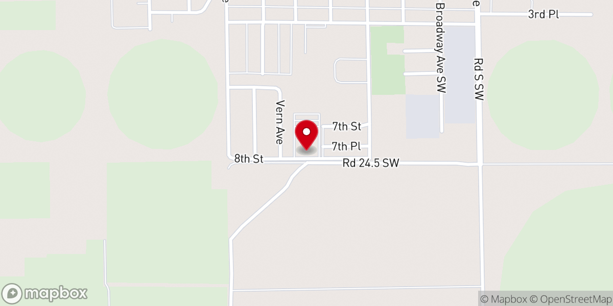 Map showing location of Our Lady of the Desert Catholic Church