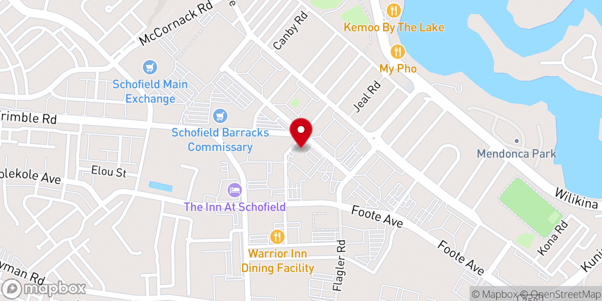 Map showing location of Soldier's Chapel