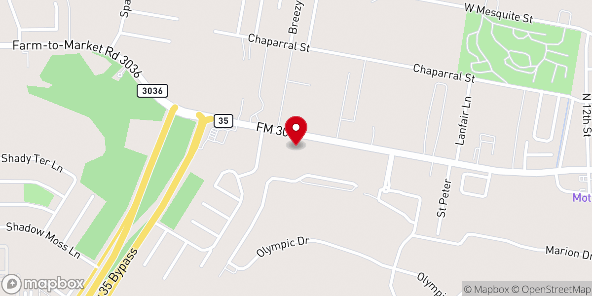 Map showing location of Coastal Oaks Church