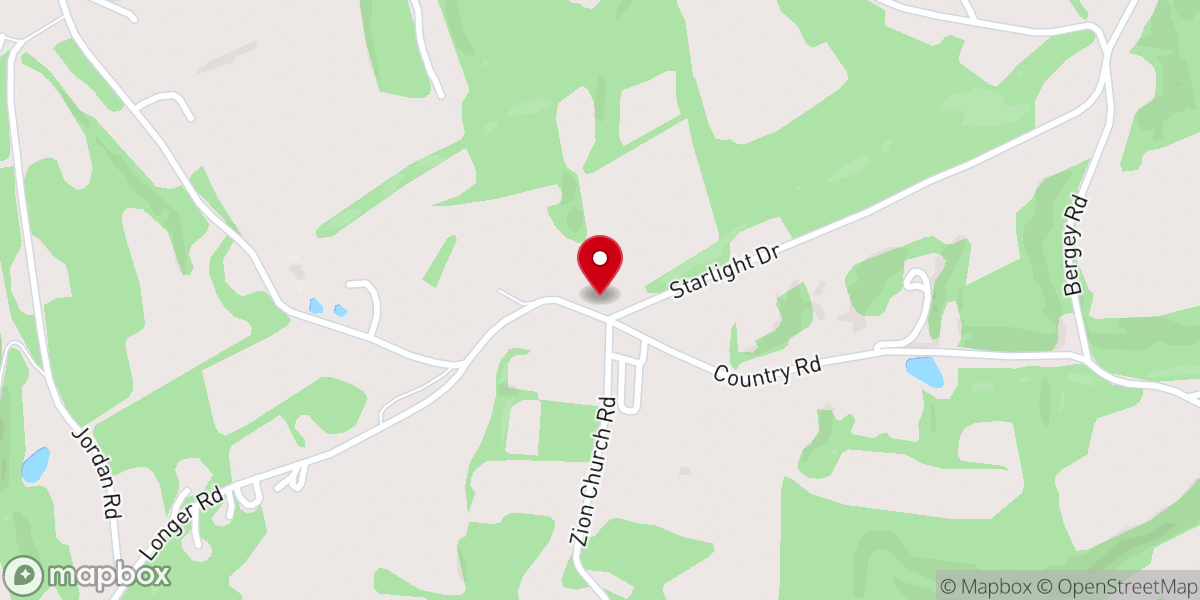 Map showing location of Zion Fellowship Church