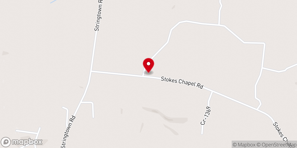Map showing location of Stokes Chapel