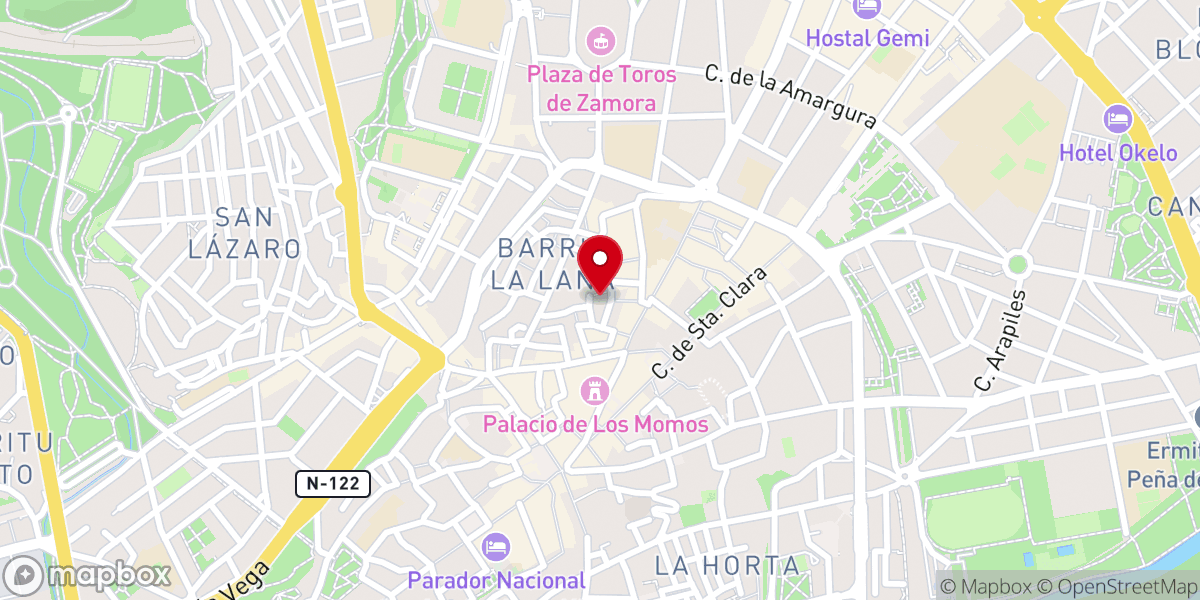 Map showing location of Iglesia de San Esteban