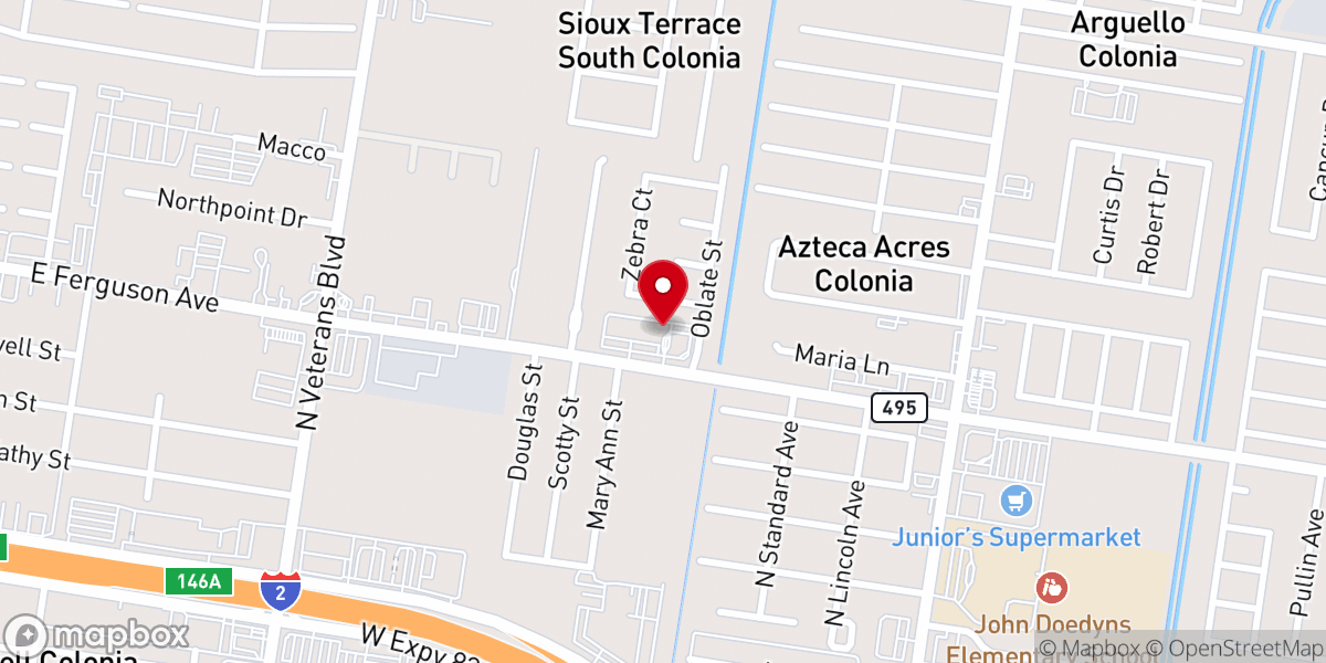 Map showing location of Templo Monte De Sion Internacional