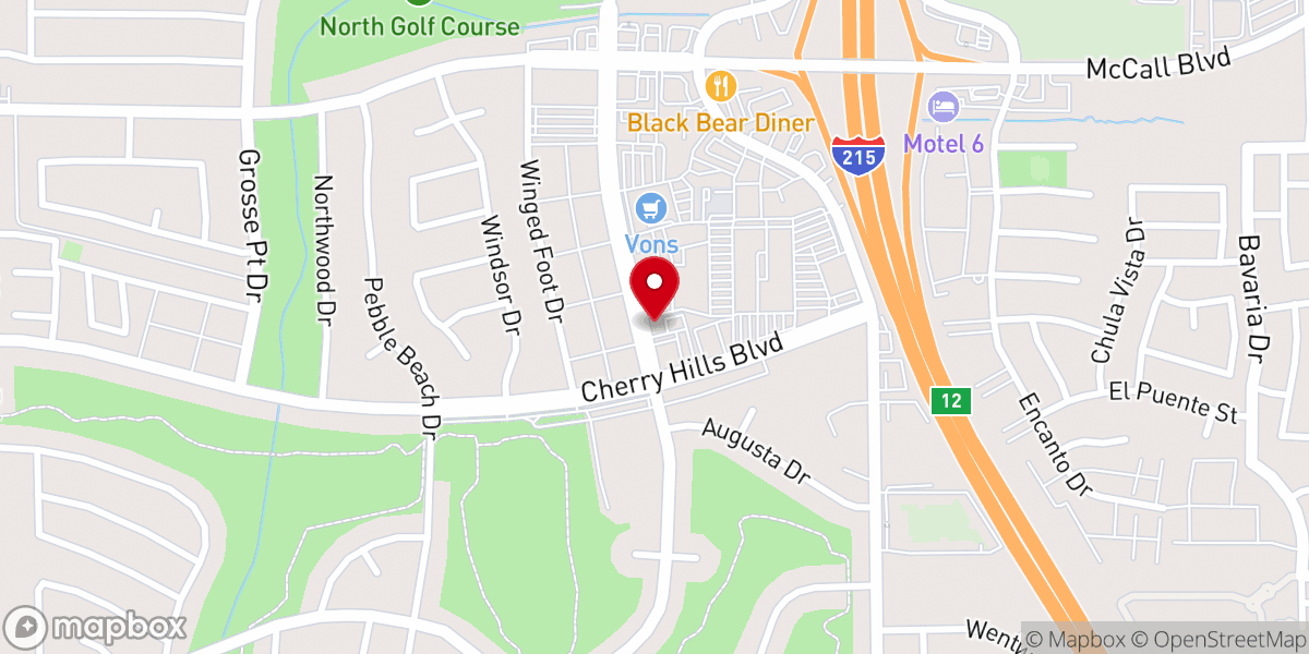 Map showing location of Menifee United Church of Christ