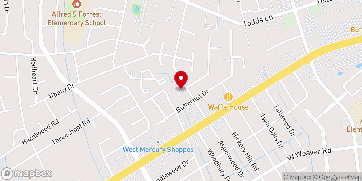 Map showing location of Sixth Mt Zion Baptist Temple