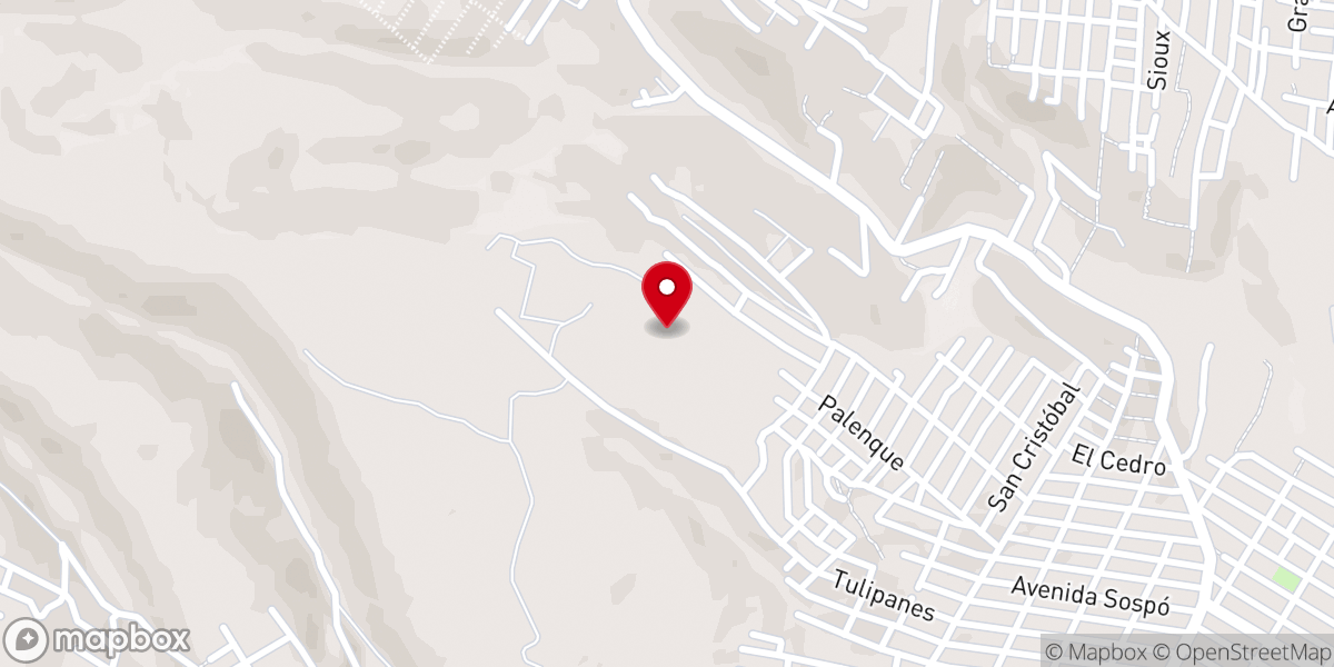 Map showing location of Iglesia Cristiana Pentecostes Alfa y Omega