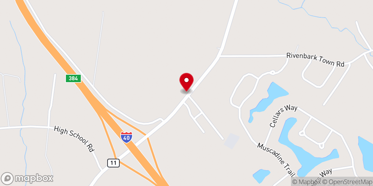 Map showing location of Oakey Plain Baptist Church