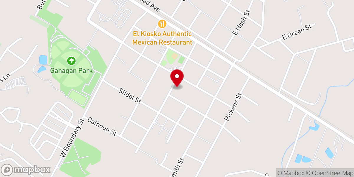 Map showing location of Nazareth Holiness Church