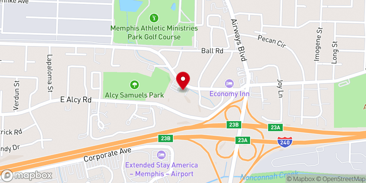 Map showing location of Gateway Church of God in Christ
