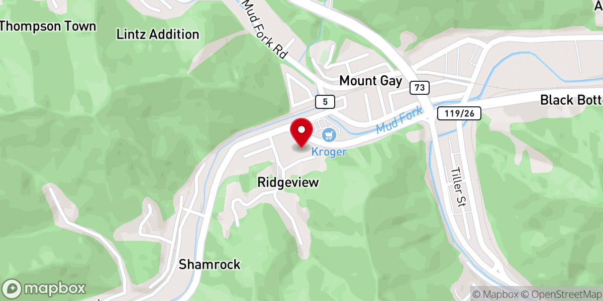 Map showing location of Central United Baptist Church