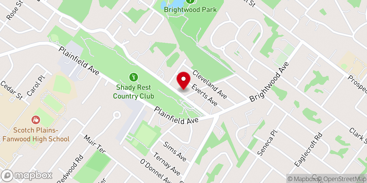 Map showing location of Metropolitan Baptist Church
