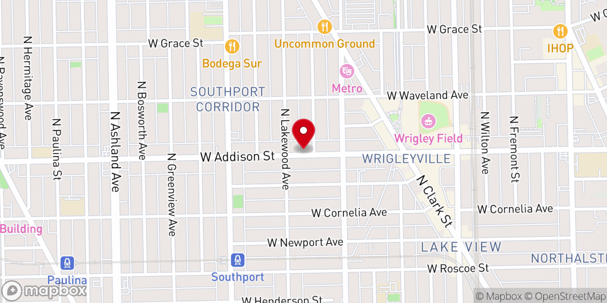 Map showing location of Missio Dei Chicago - Wrigleyville