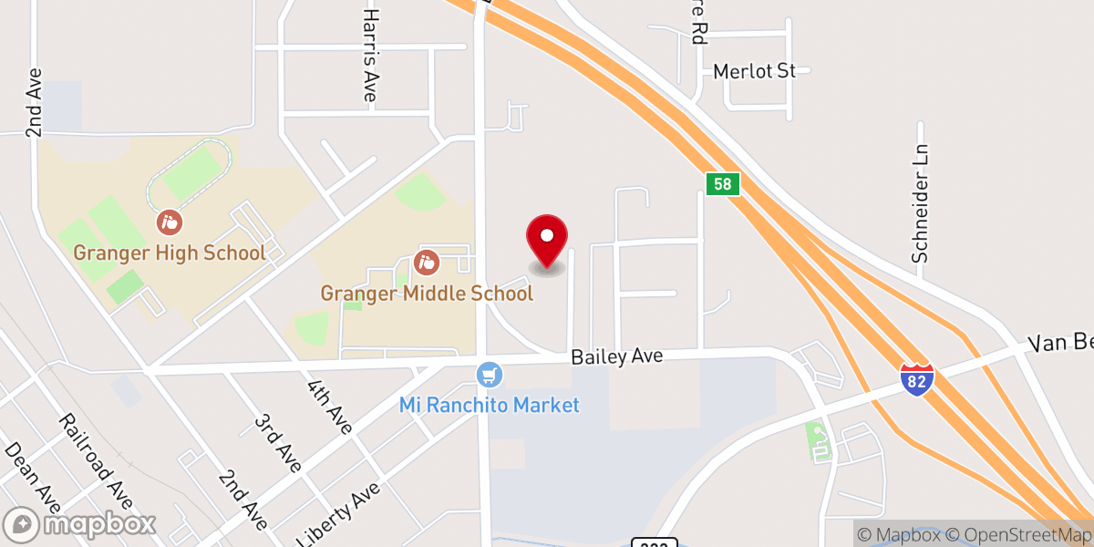Map showing location of Our Lady of Guadalupe Catholic Church