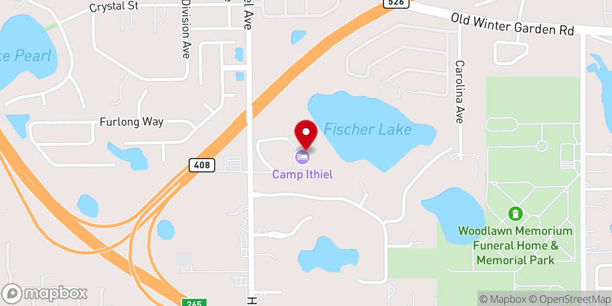 Map showing location of Eternally Yours Wedding Chapel