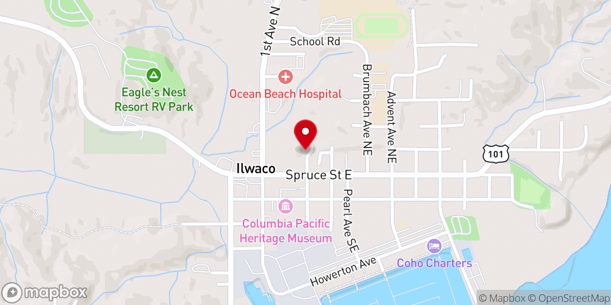 Map showing location of Inn at Harbour Village