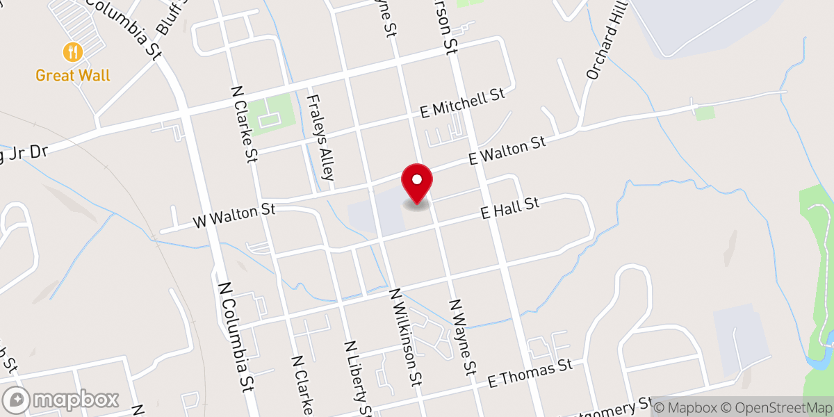 Map showing location of Cornerstone Community Church