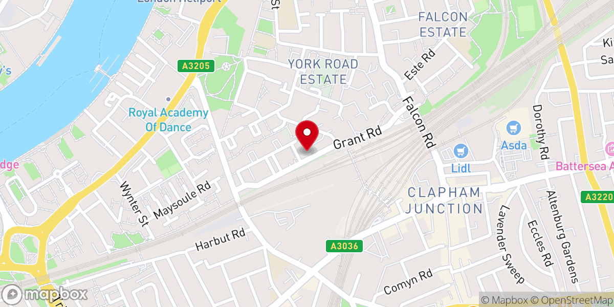 Map showing location of Hillsong Church Southwest London