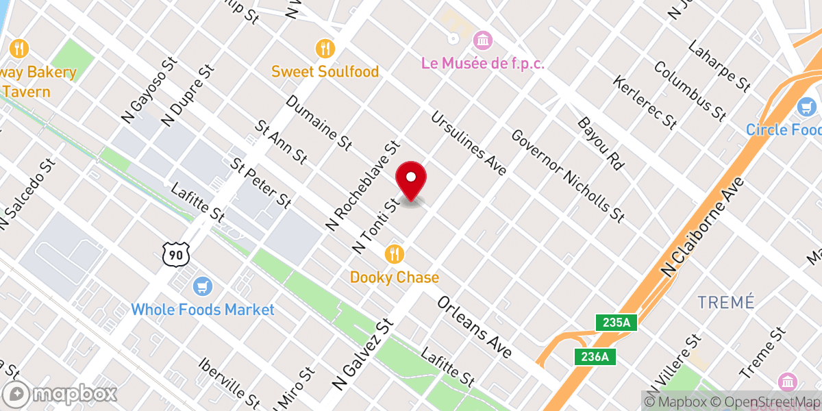 Map showing location of Harvest Church