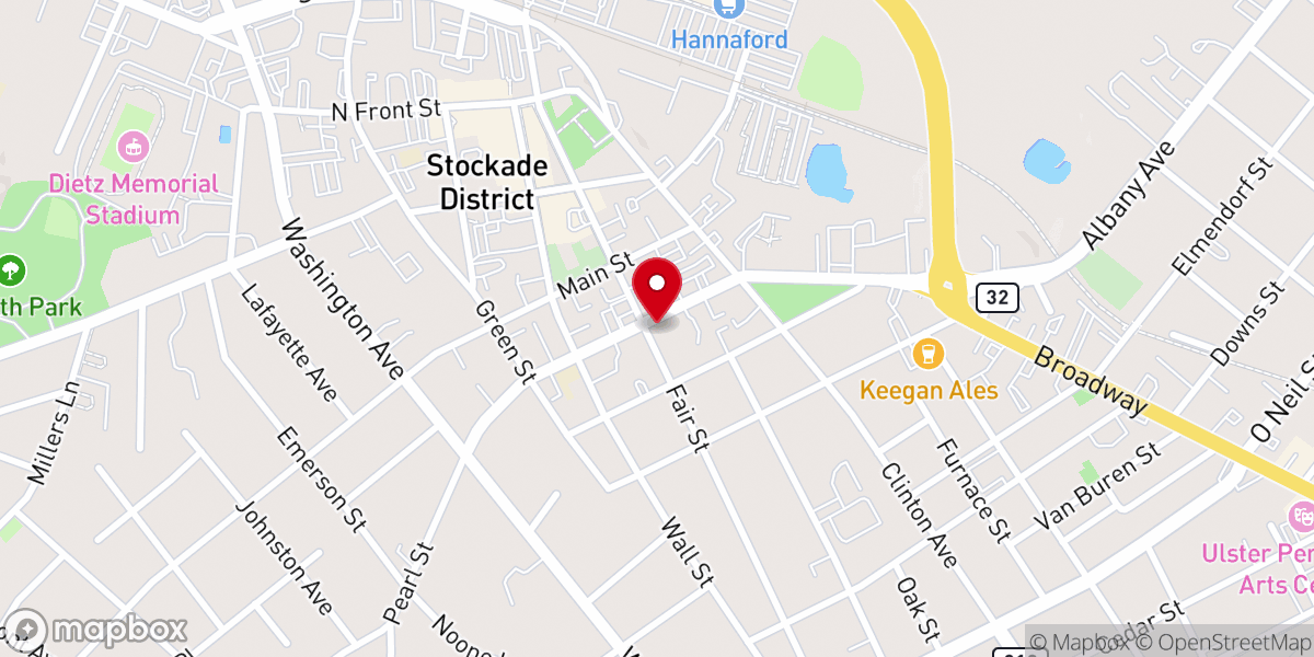 Map showing location of Seventh Day Adventist Church