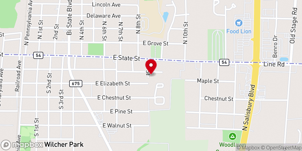Map showing location of Renovate Church