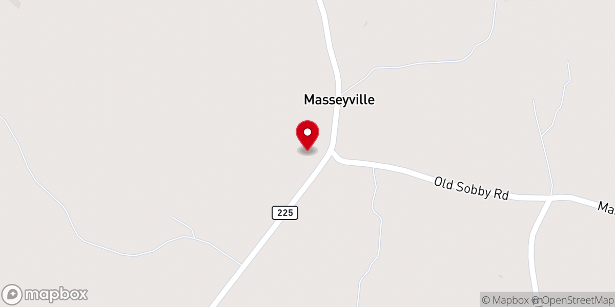Map showing location of Mitchell Chapel