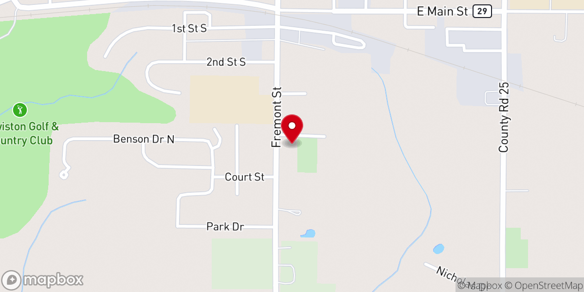 Map showing location of Saint Rose of Lima Catholic Church